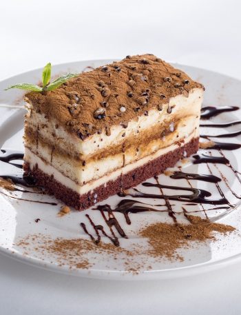 chocolate cake slice