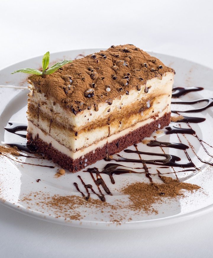 chocolate cake slice