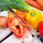 chopping vegetables knife