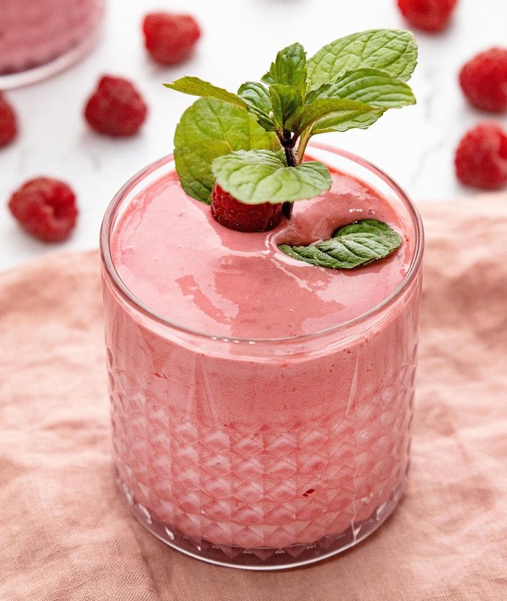 fruit smoothie glass